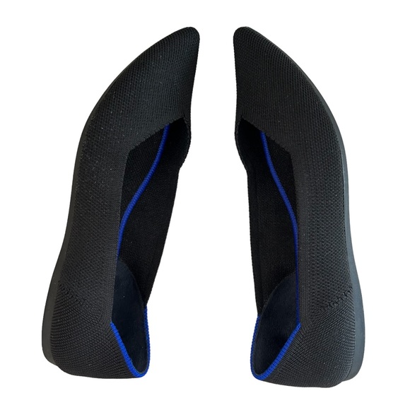 ROTHY’S The Point Black Fabric Ballet Flats 6 - Picture 8 of 15